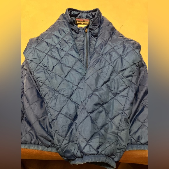 Patagonia Kids Royal Blue Quilted Puffer Jacket - Picture 2 of 3